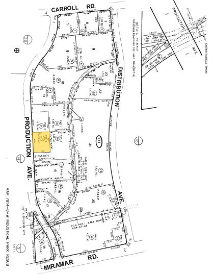 8601-8609 Production Ave, San Diego, CA for lease - Plat Map - Image 2 of 3