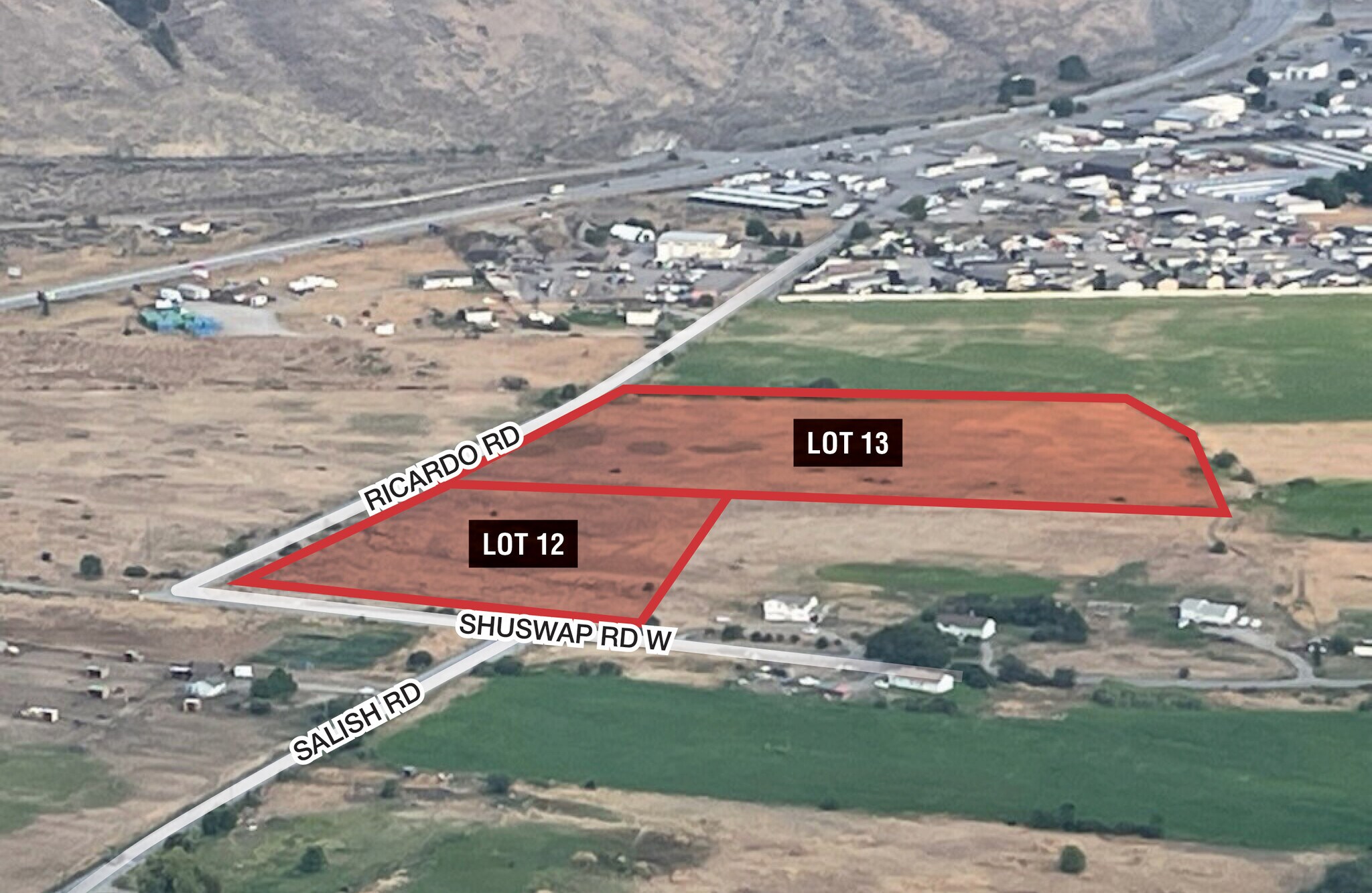 1090 Ricardo Rd, Kamloops, BC for sale Aerial- Image 1 of 7
