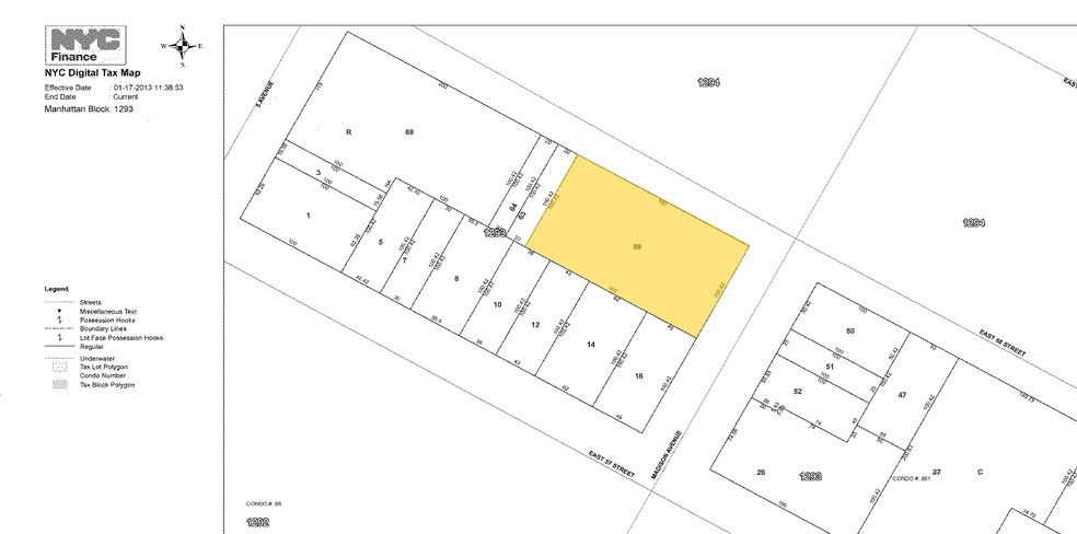 600 Madison Ave, New York, NY for sale - Plat Map - Image 1 of 1