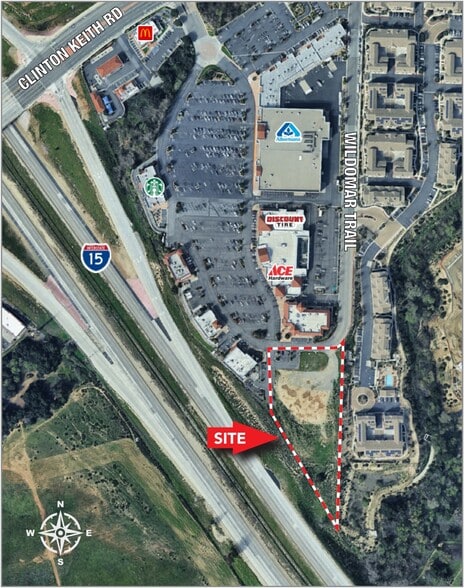 Clinton Keith Rd, Wildomar, CA for sale - Aerial - Image 3 of 4