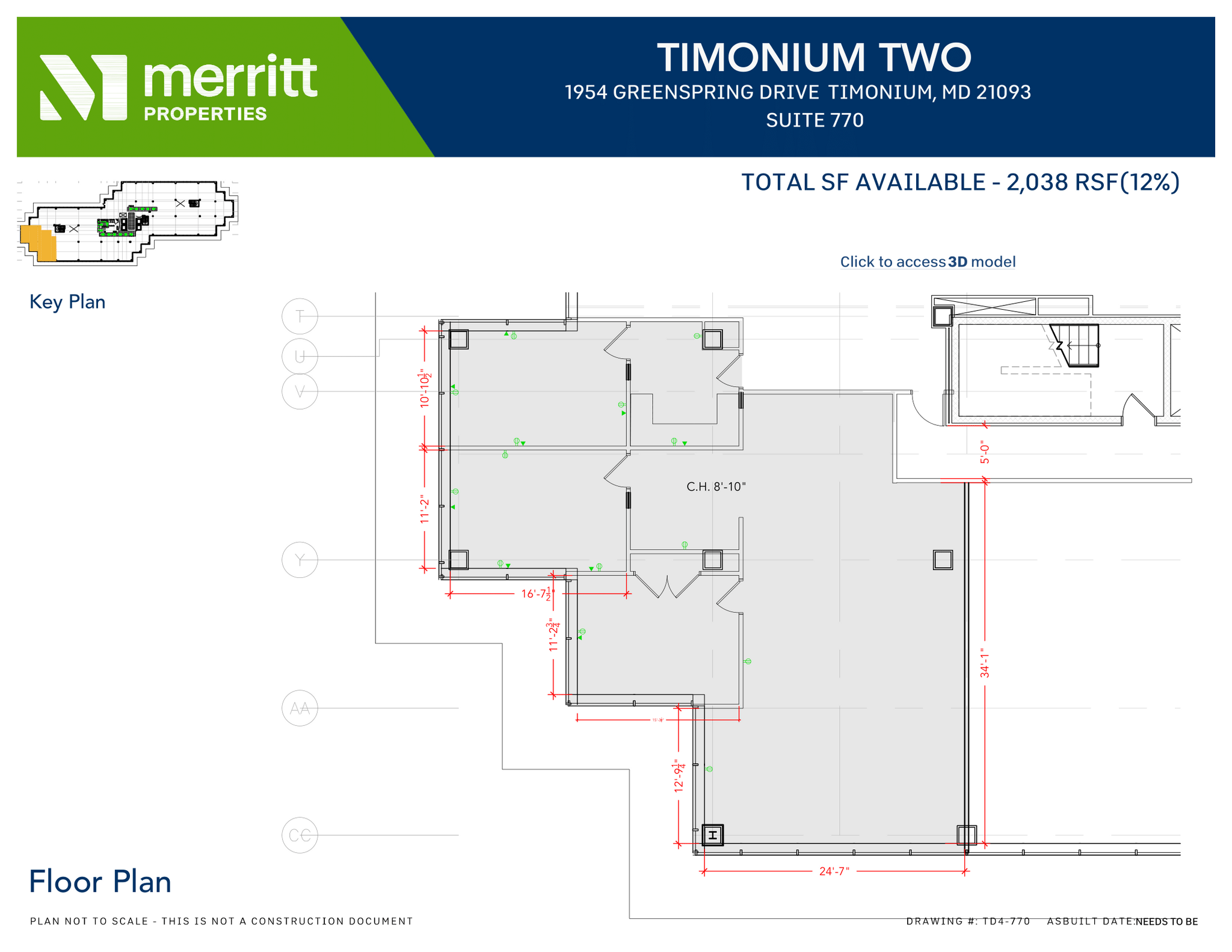 1966 Greenspring Dr, Timonium, MD for lease Floor Plan- Image 1 of 1