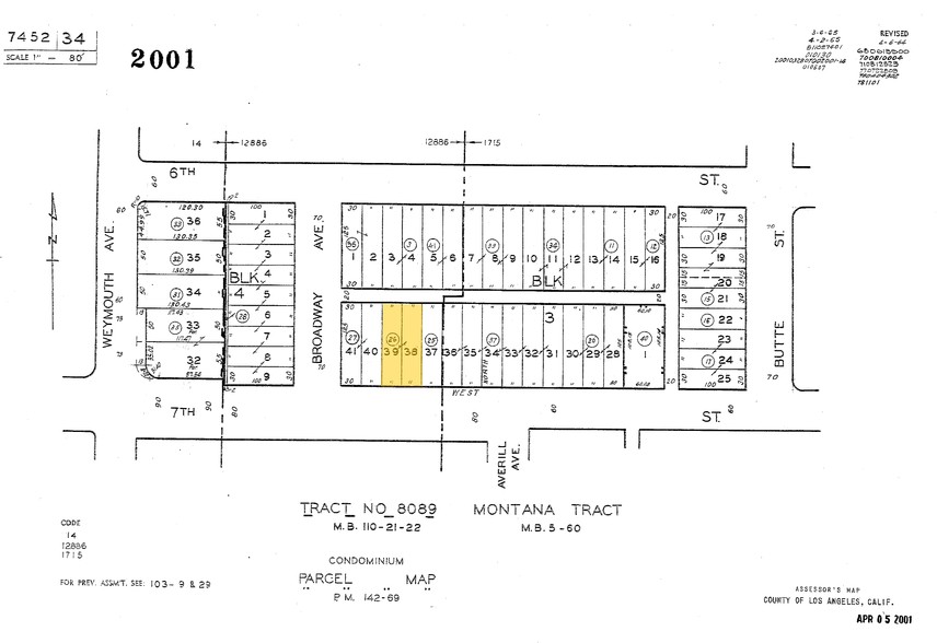 1420 W 7th St, San Pedro, CA for sale - Plat Map - Image 2 of 3