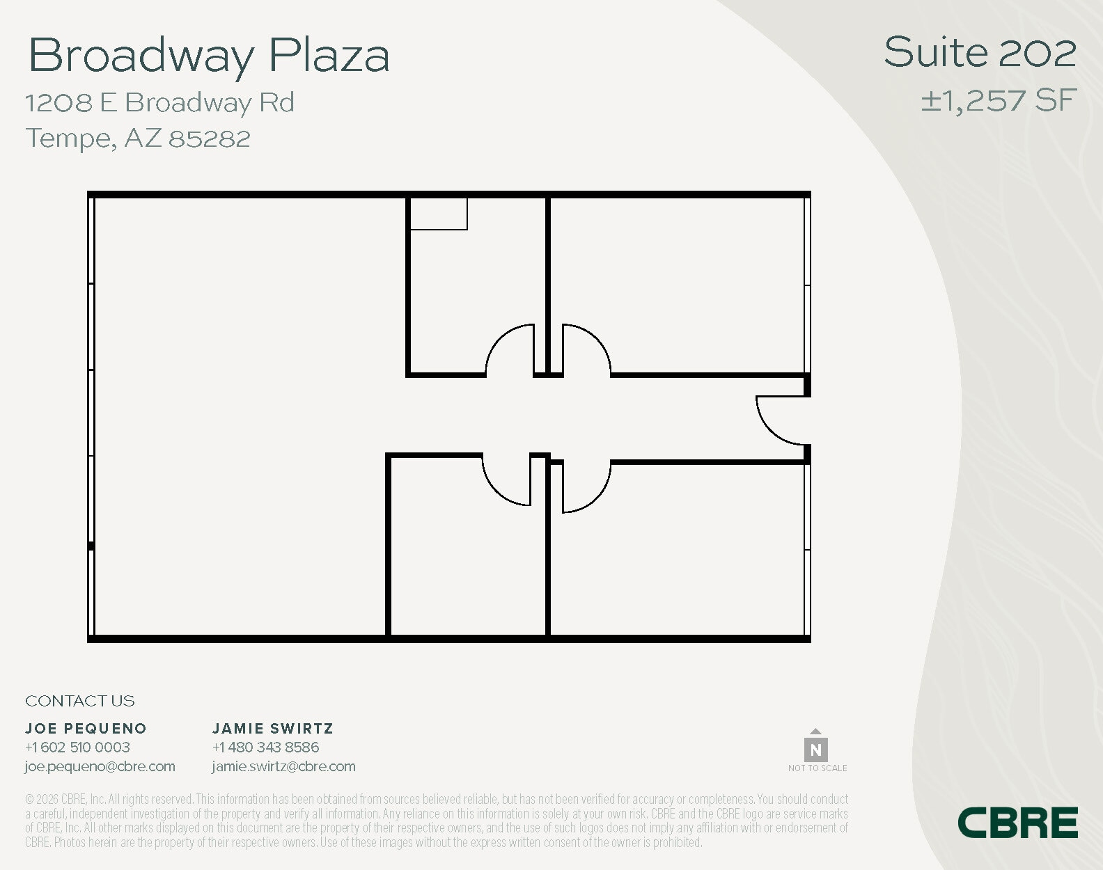 1232 E Broadway Rd, Tempe, AZ for lease Floor Plan- Image 1 of 1