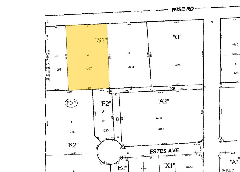 975-983 W Wise Rd, Schaumburg, IL for sale - Plat Map - Image 1 of 1