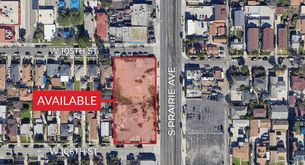 10503-10507 S Prairie Ave, Inglewood, CA for lease - Aerial - Image 3 of 3