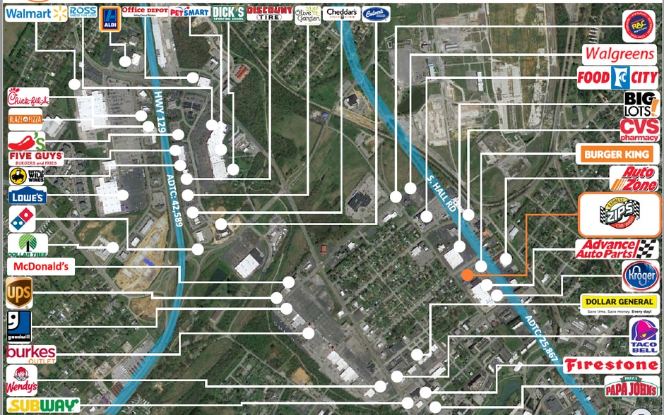 220 South Hall Rd, Alcoa, TN for sale - Aerial - Image 2 of 2