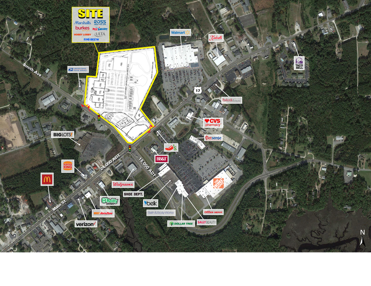 US 17 & Smith Ave, Shallotte, NC for sale - Building Photo - Image 1 of 1