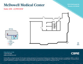 1010 E McDowell Rd, Phoenix, AZ for lease Floor Plan- Image 2 of 2