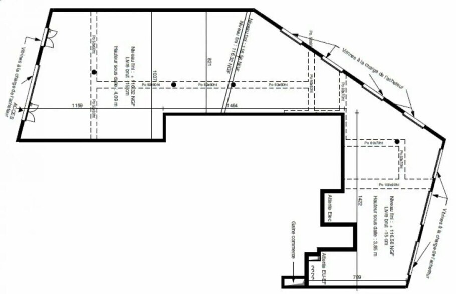 Retail in Montreuil for lease - Floor Plan - Image 3 of 4