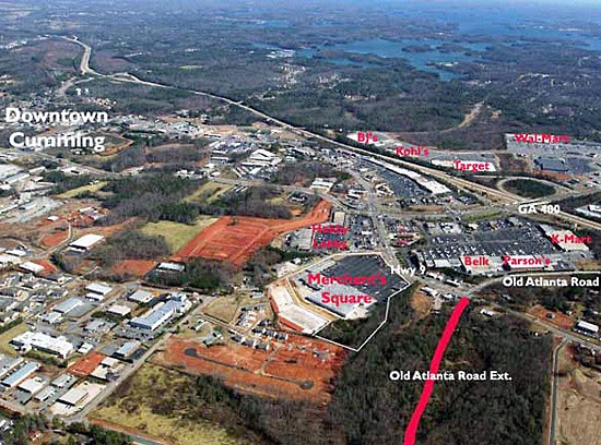 107-133 Merchants Sq, Cumming, GA for lease - Aerial - Image 3 of 12