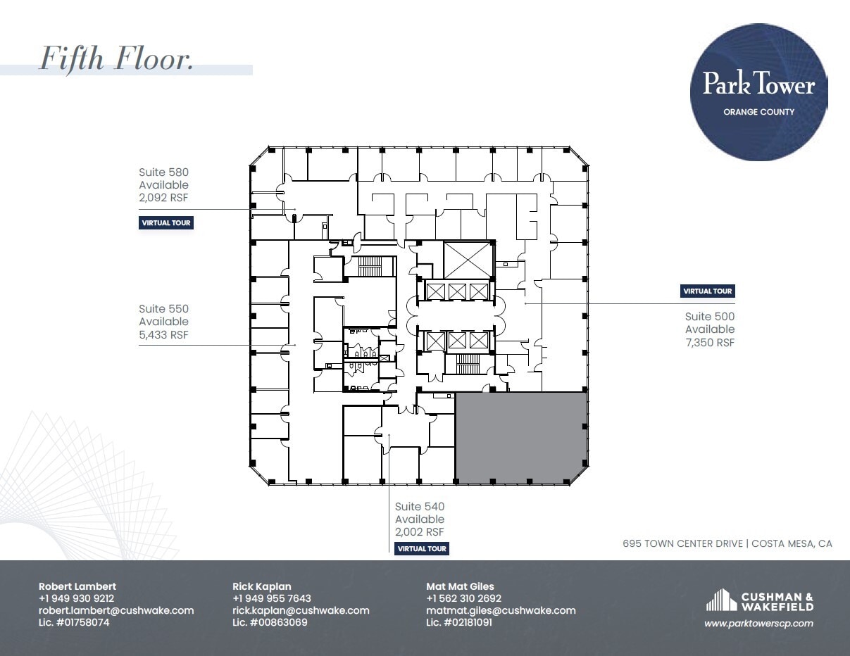 600 Anton Blvd, Costa Mesa, CA for lease Floor Plan- Image 1 of 1