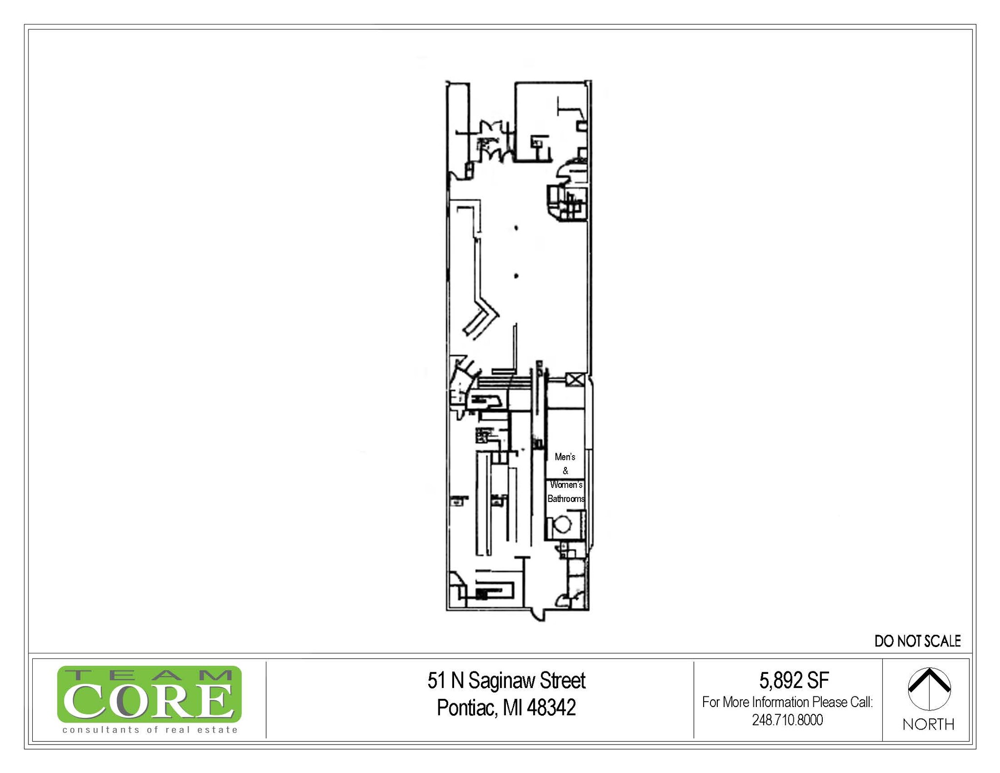 51 N Saginaw St, Pontiac, MI for sale Floor Plan- Image 1 of 14