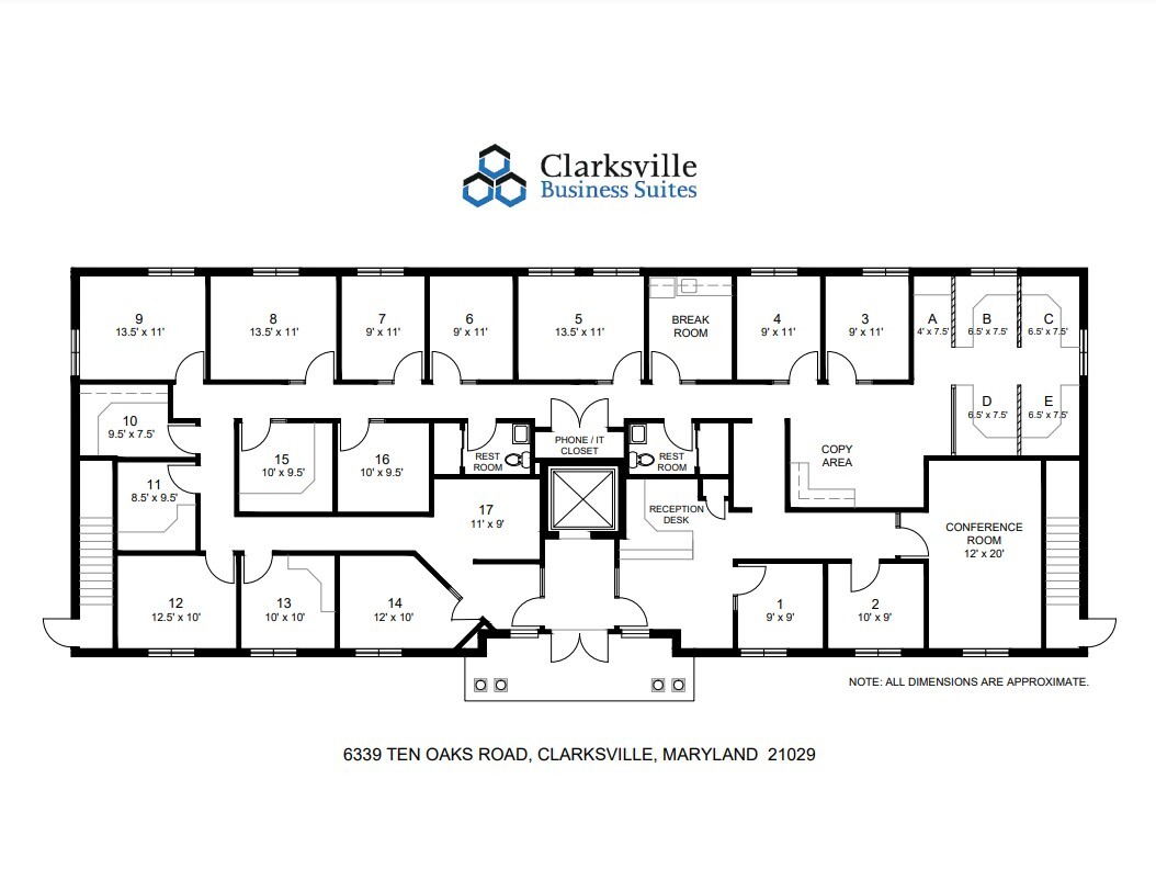 6339 Ten Oaks Rd, Clarksville, MD for lease Floor Plan- Image 1 of 1