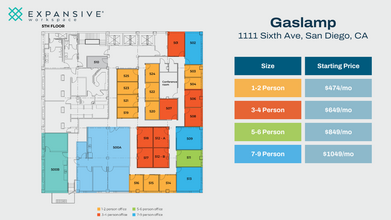 1111 6th Ave, San Diego, CA for lease Floor Plan- Image 1 of 4