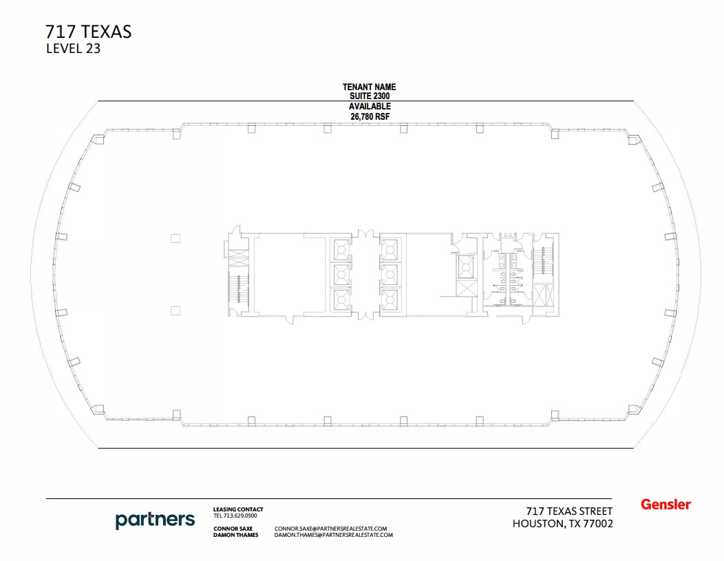 717 Texas Ave, Houston, TX for lease Floor Plan- Image 1 of 1