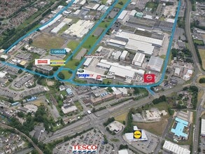 Raven Clos, Bridgend, MGN - Aerial map view
