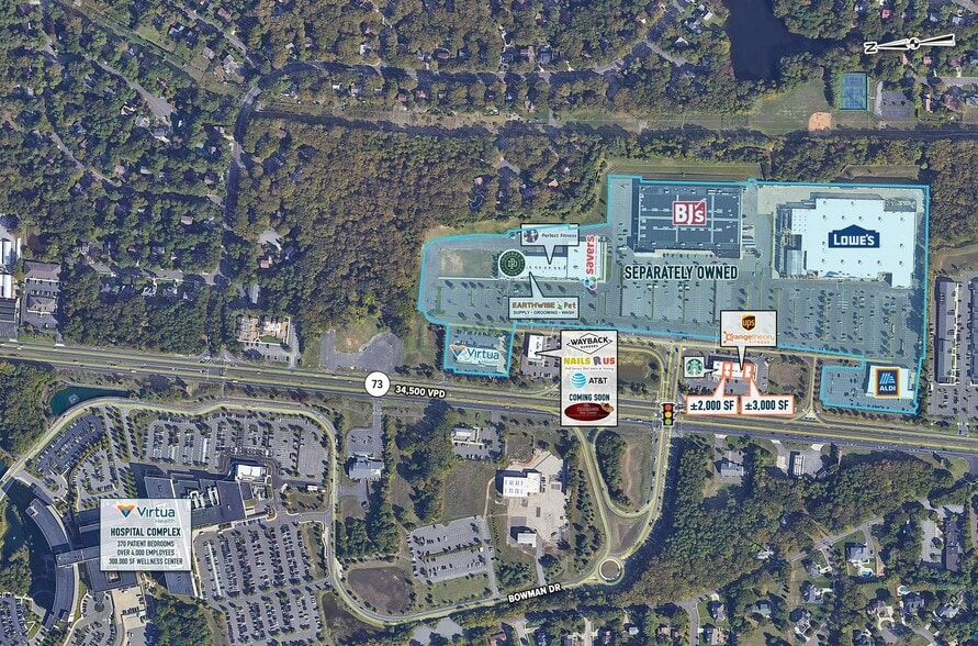 148 Route 73, Voorhees, NJ for lease - Aerial - Image 2 of 6