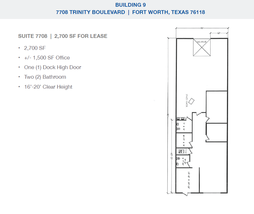 2501-2519 Gravel Dr, Fort Worth, TX for lease Floor Plan- Image 1 of 1