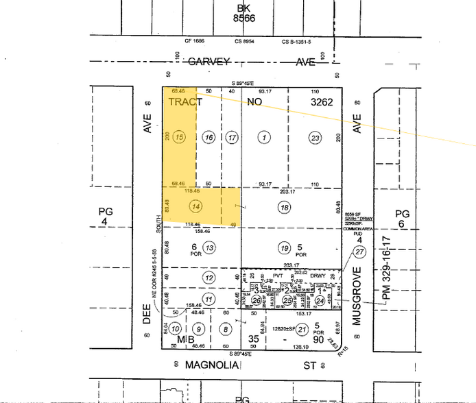 11400 Garvey Ave, El Monte, CA for sale - Plat Map - Image 3 of 5