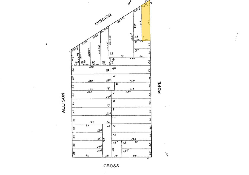 5201-5205 Mission St, San Francisco, CA for sale - Plat Map - Image 2 of 5