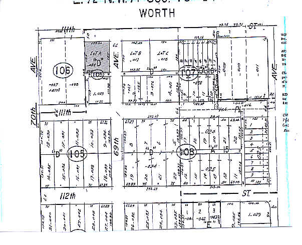 6901 W 111th St, Worth, IL for lease - Plat Map - Image 2 of 3