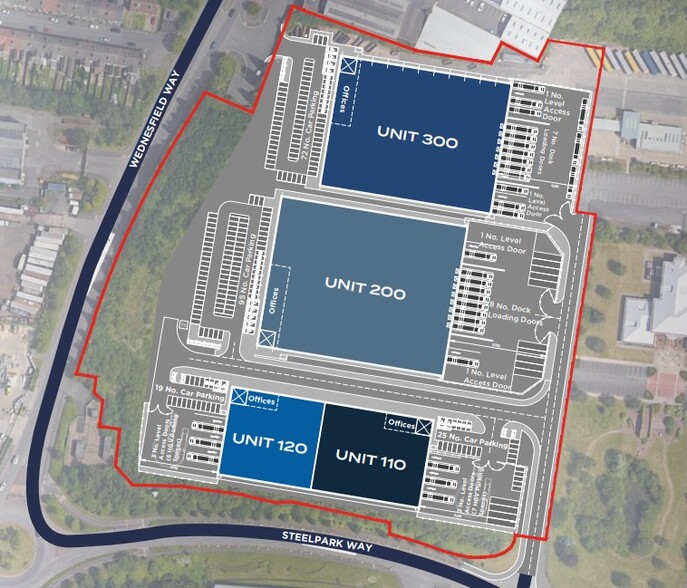 Steelpark Way, Wolverhampton for lease - Site Plan - Image 2 of 2