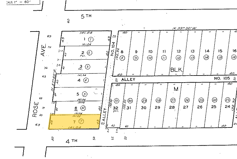 402 Rose Ave, Venice, CA for sale - Plat Map - Image 3 of 4