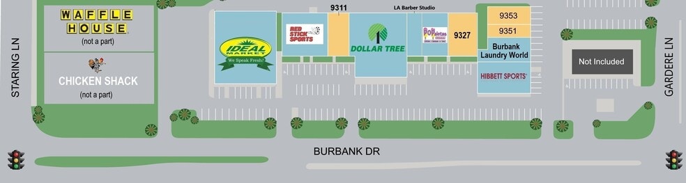 9301-9353 Burbank Dr, Baton Rouge, LA for lease - Site Plan - Image 3 of 7