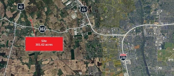 Converse Rd, Plain City, OH for sale - Aerial - Image 2 of 5