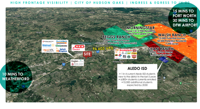 3120 E Interstate 20, Hudson Oaks, TX - aerial  map view