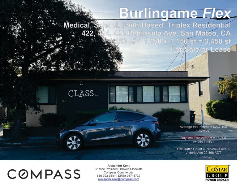 422-426 Peninsula Ave, San Mateo, CA for sale - Building Photo - Image 1 of 26