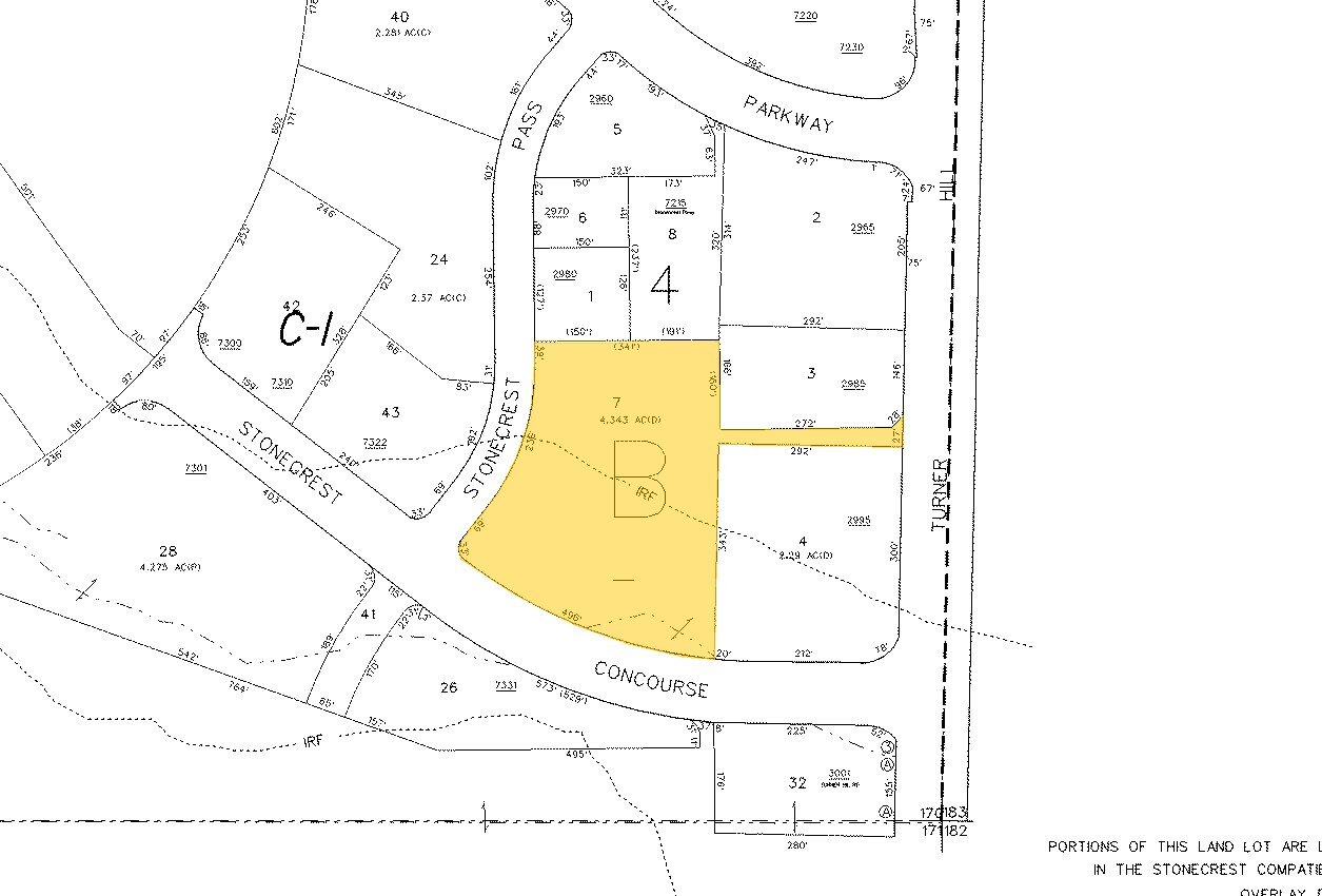7342 Stonecrest Concourse, Lithonia, GA for sale Plat Map- Image 1 of 1