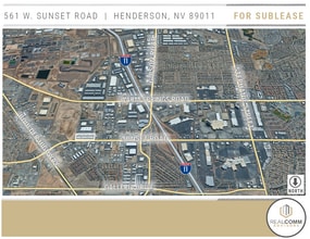 561 W Sunset Rd, Henderson, NV - AERIAL map view