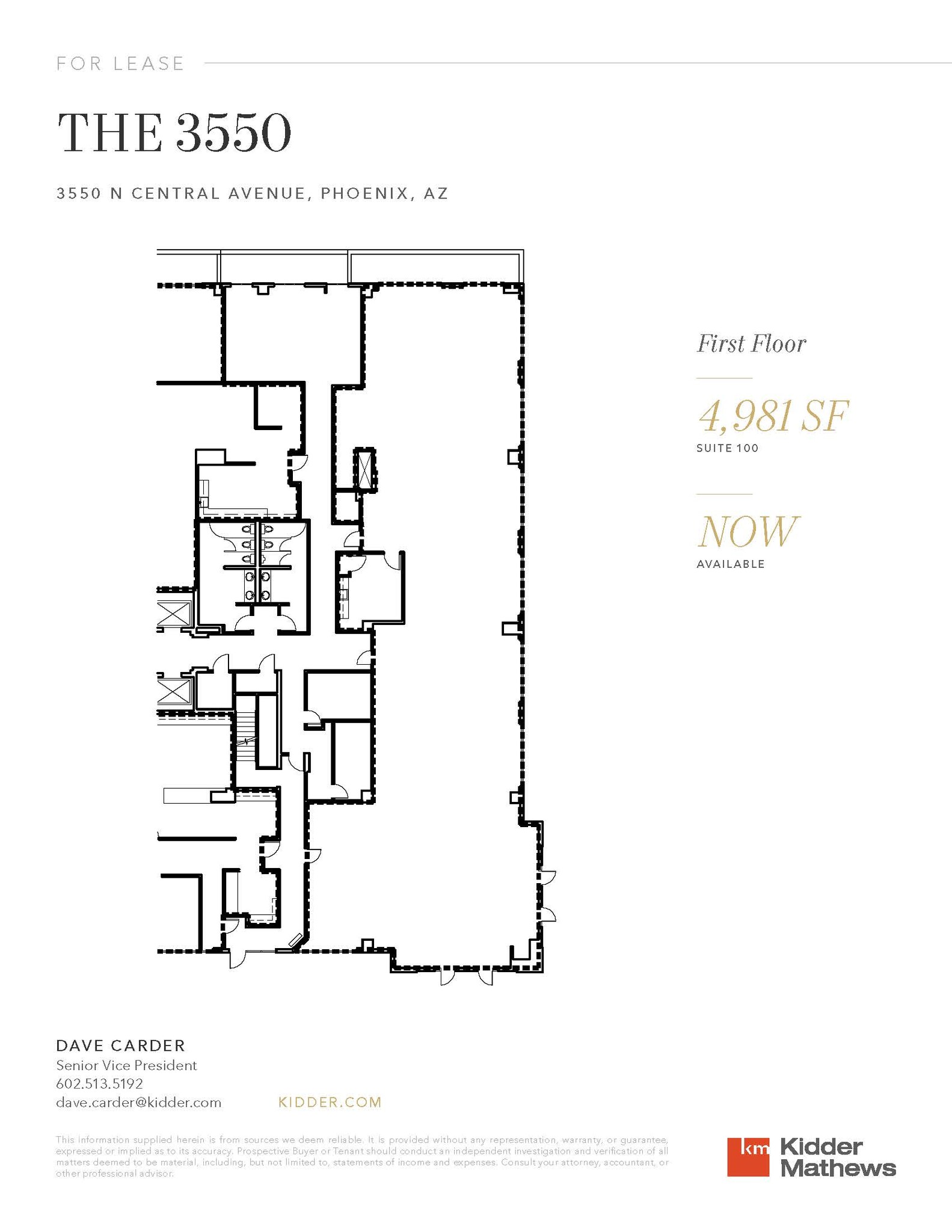 3550 N Central Ave, Phoenix, AZ for lease Floor Plan- Image 1 of 1