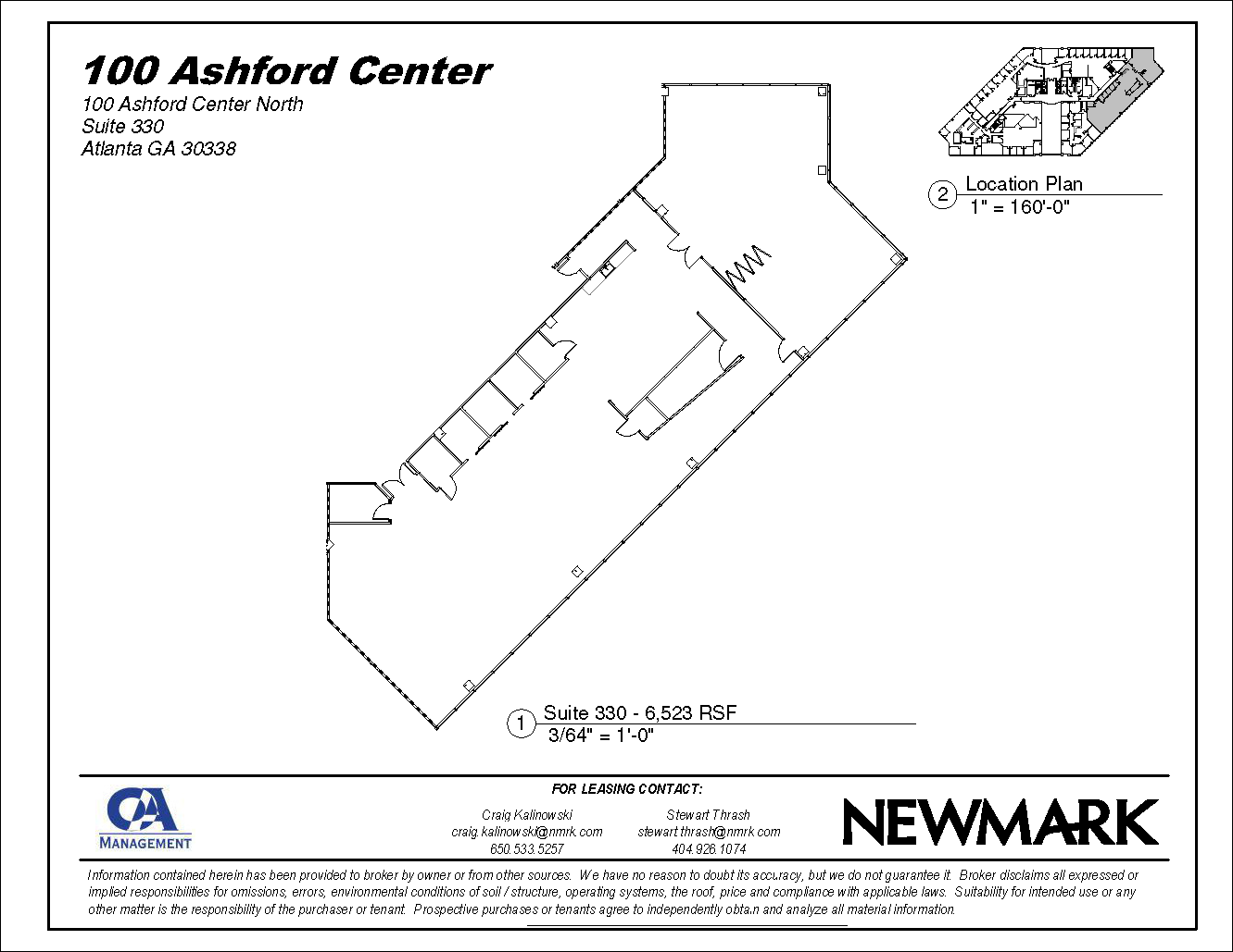 100 Ashford Ctr N, Atlanta, GA for lease Floor Plan- Image 1 of 1