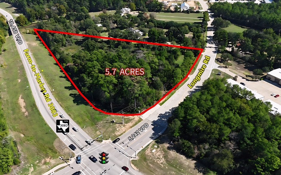 1938 Longmire Rd, Conroe, TX for sale - Aerial - Image 3 of 5