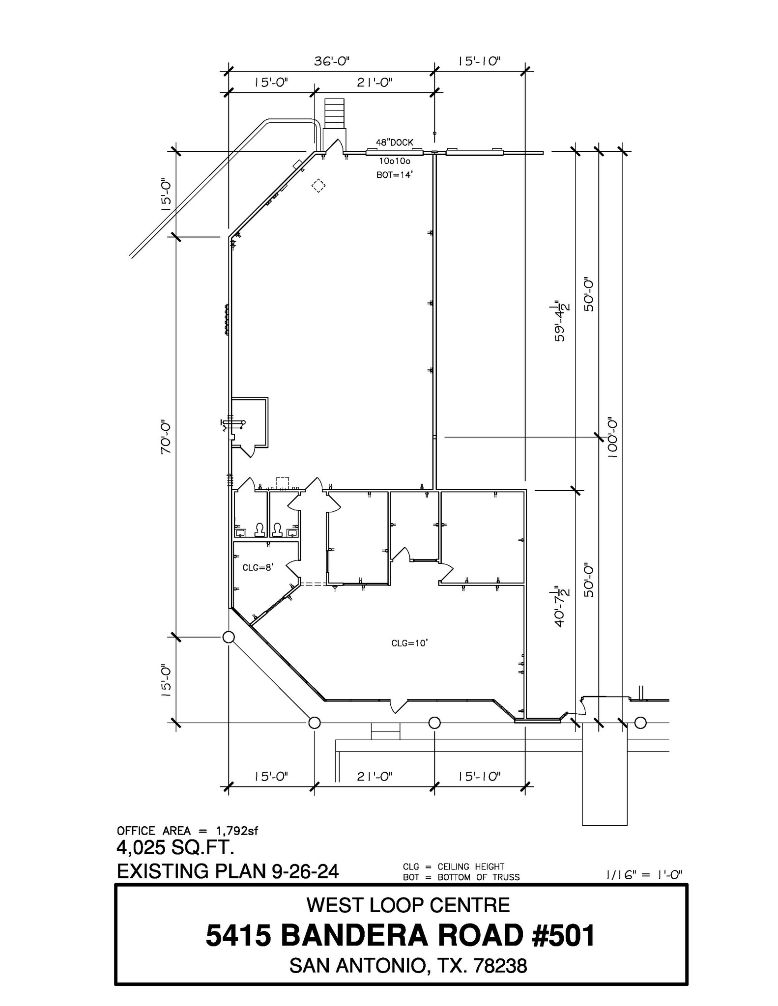 5407-5419 Bandera Rd, San Antonio, TX for lease Floor Plan- Image 1 of 1