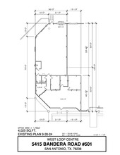 5407-5419 Bandera Rd, San Antonio, TX for lease Floor Plan- Image 1 of 1