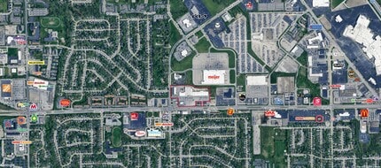 5318-5444 W 38th St, Indianapolis, IN - Aerial map view