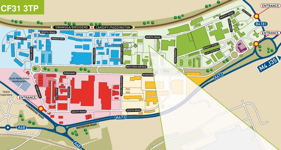 North Rd, Bridgend for lease - Site Plan - Image 3 of 4