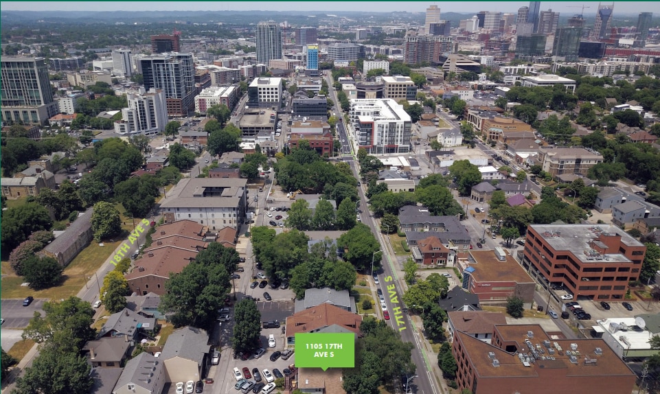 1105 17th Ave S, Nashville, TN for lease - Aerial - Image 2 of 8