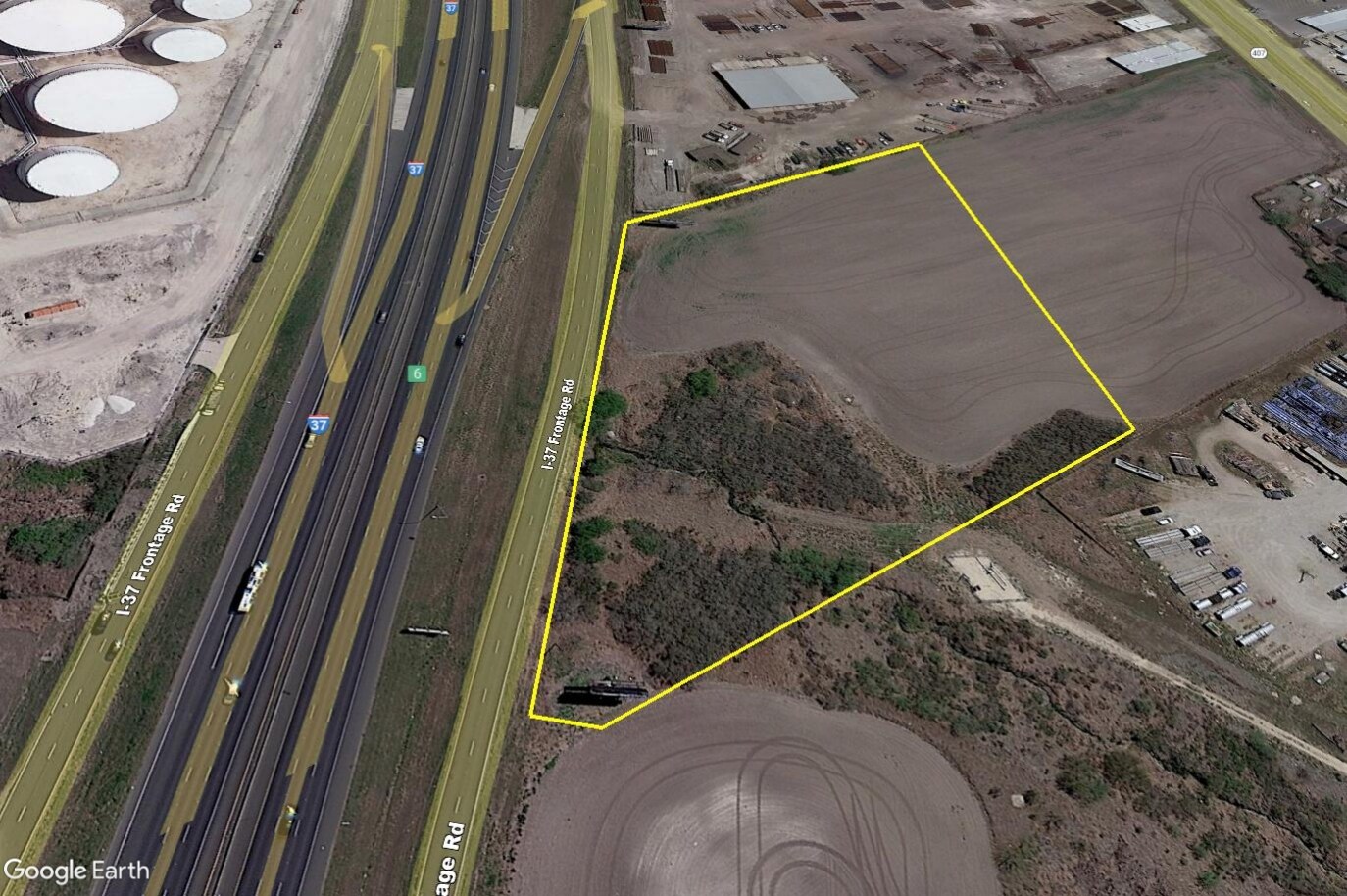 IH-37, 6.312 Acres, Corpus Christi, TX for sale Aerial- Image 1 of 3