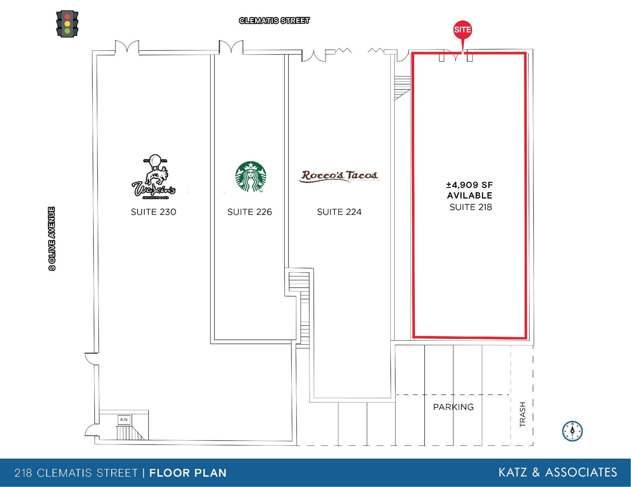 218-230 Clematis St, West Palm Beach, FL for lease Site Plan- Image 1 of 1