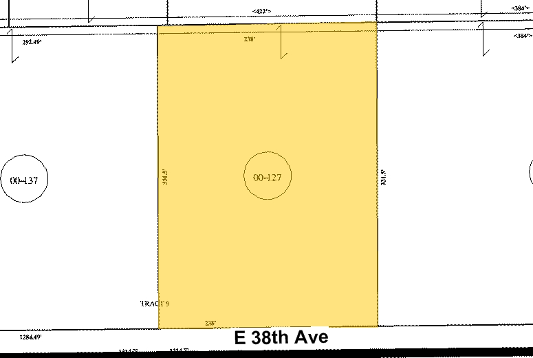 6363 E 38th Ave, Denver, CO for lease - Plat Map - Image 3 of 10