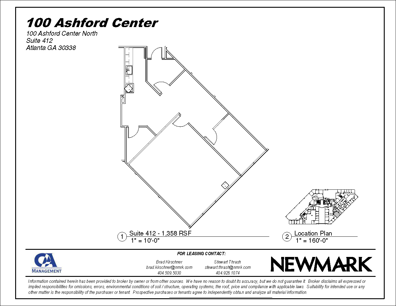 100 Ashford Ctr N, Atlanta, GA for lease Floor Plan- Image 1 of 1