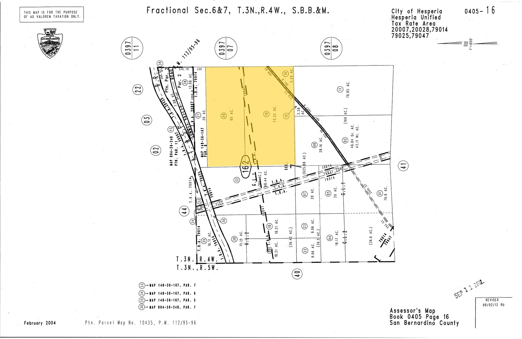 Hesperia Dump Rd, Hesperia, CA for sale Plat Map- Image 1 of 1