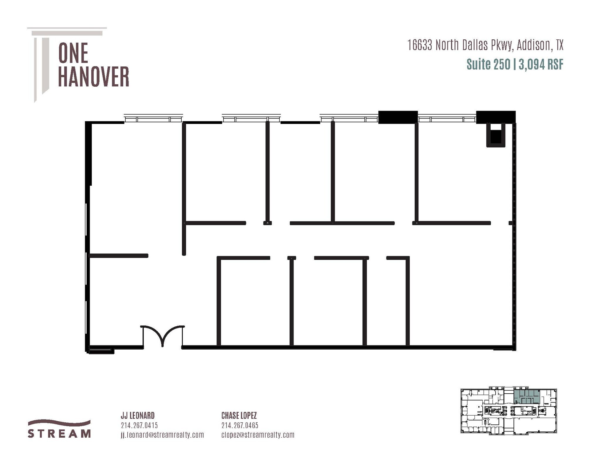 16633 N Dallas Pky, Addison, TX for lease Floor Plan- Image 1 of 1