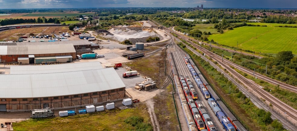 Road and Rail Distribution Centre, Queen Adelaide Way, Ely for lease - Aerial - Image 2 of 5