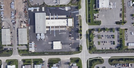 9900 Harrison Rd, Romulus, MI - aerial  map view