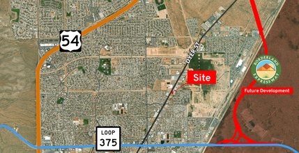 Dyer St And Pheasant rd, El Paso, TX - aerial  map view